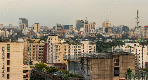 Dhaka CityScape from Top of 16th Floor at Banani