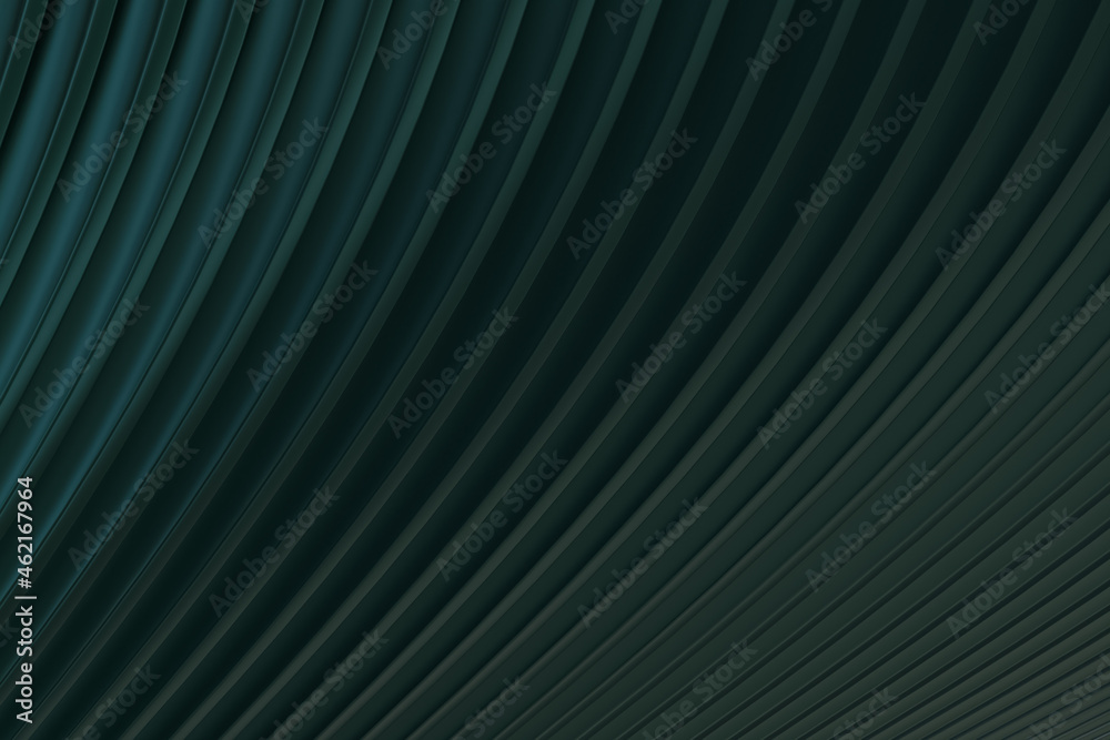 Obraz premium green Abstract wall wave architecture abstract background 3d rendering ,green background for presentation