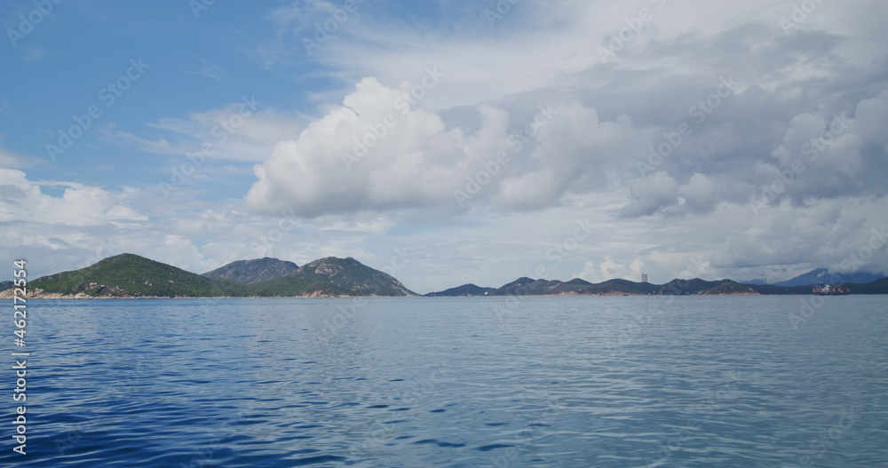 Clear blue sky and the sea Clear blue sky and the sea