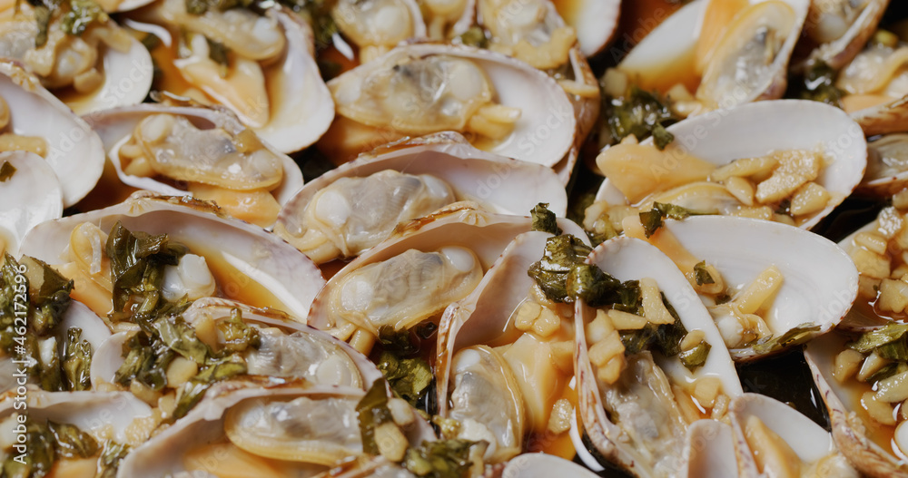 Chaozhou style steamed clam dish