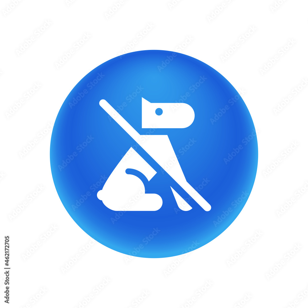 No Dog Allowed - App Icon Button No Dog Allowed - App Icon Button
