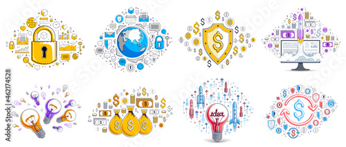 Business and finance theme ...