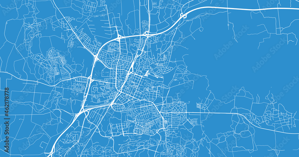 Urban vector city map of Orebro, Sweden, Europe Urban vector city map of Orebro, Sweden, Europe