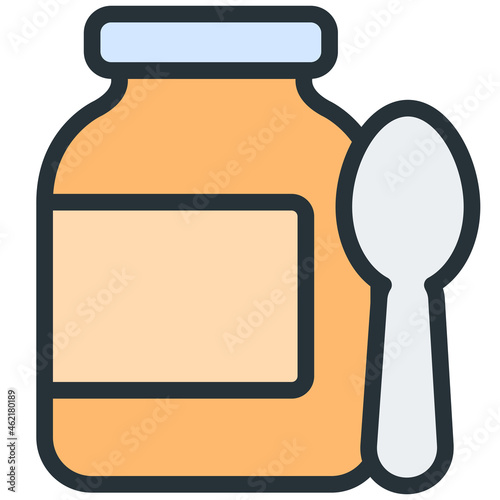 jam baby icon vector. nursery concept.