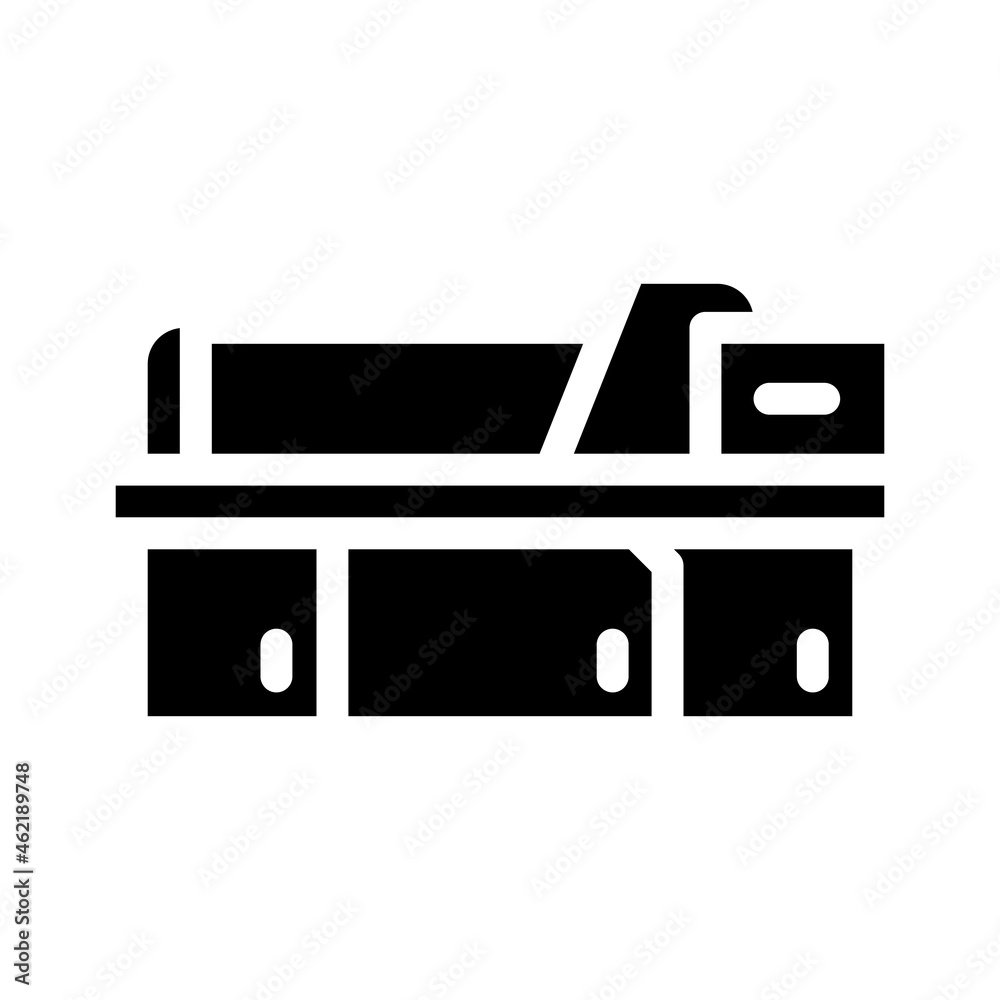 metal material part production factory machine glyph icon vector. metal material part production factory machine sign. isolated contour symbol black illustration metal material part production factory machine glyph icon vector. metal material part production factory machine sign. isolated contour symbol black illustration