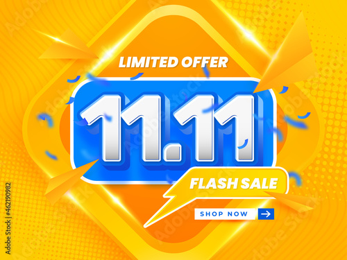 11 11 super big sale background promotion