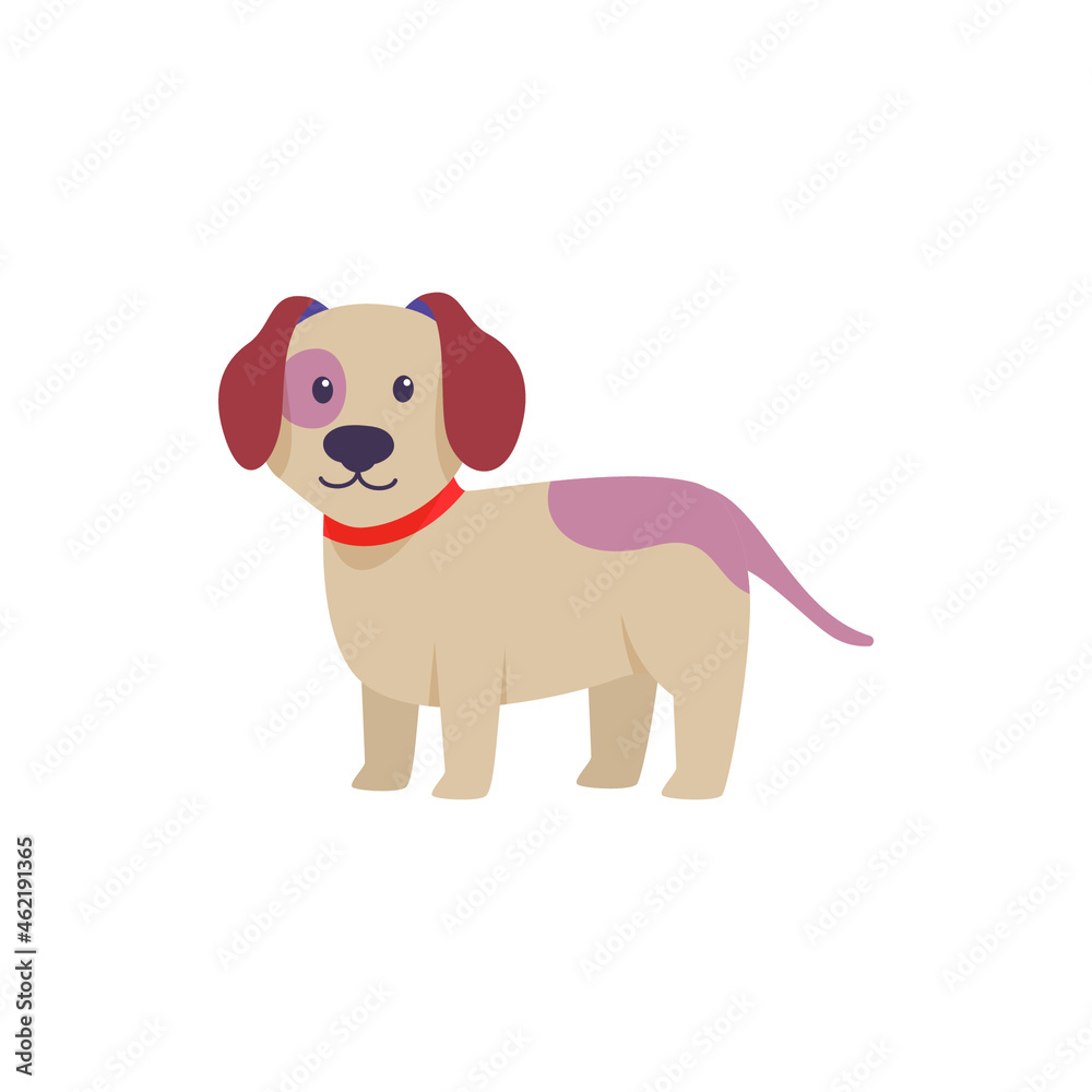 dog vector illustration design on white background dog vector illustration design on white background