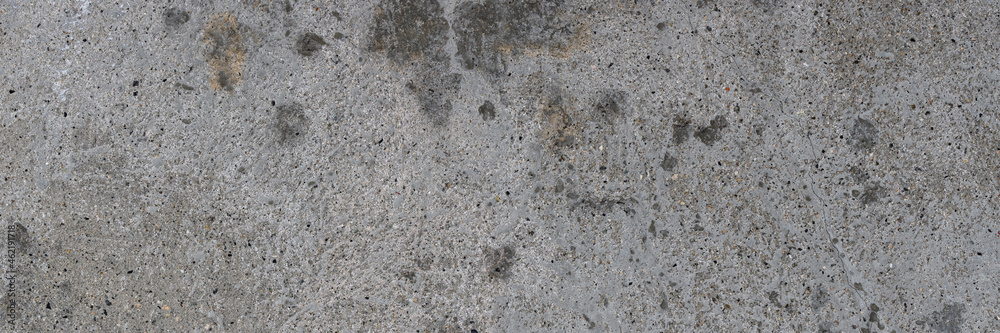 Texture of old concrete wall. Rough grey concrete surface. Wide panoramic background for design. Texture of old concrete wall. Rough grey concrete surface. Wide panoramic background for design.