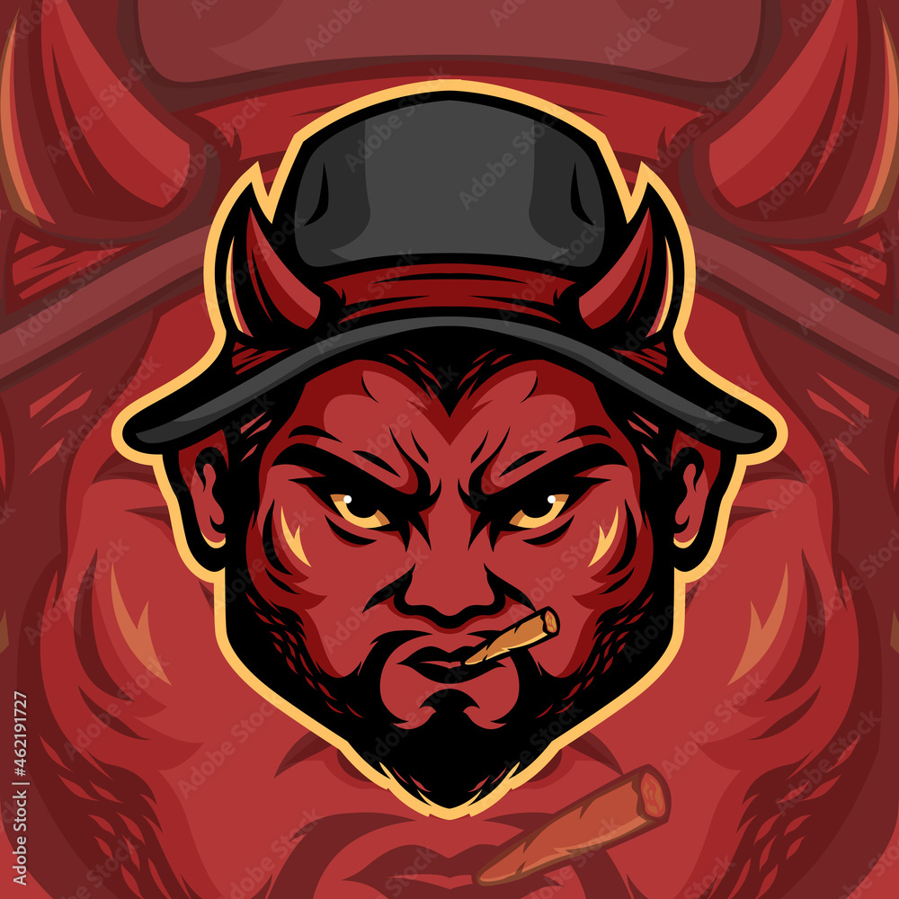 Bad Mafia Devil Head Logo Bad Mafia Devil Head Logo