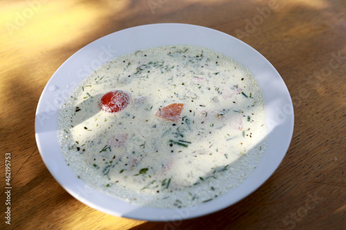 Finnish fish soup bowl