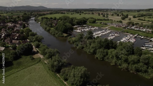River Severn Marina Upton-upon-Severn Worcestershire UK Aerial Landscape England photo