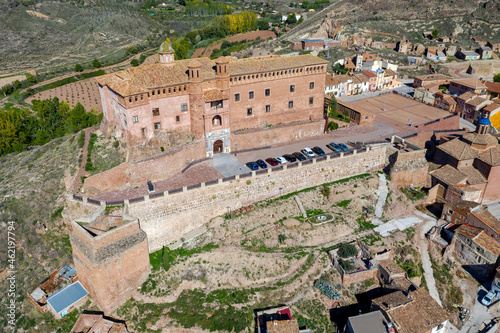 Castle Palace of Papa Luna Benedict XIII in Illueca municipality of the province of Zaragoza, autonomous community of Aragon, in Spain photo
