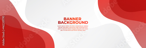 High contrast red and white stripes. Abstract tech graphic banner design. Vector corporate background