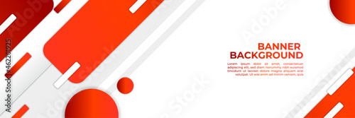 High contrast red and white stripes. Abstract tech graphic banner design. Vector corporate background