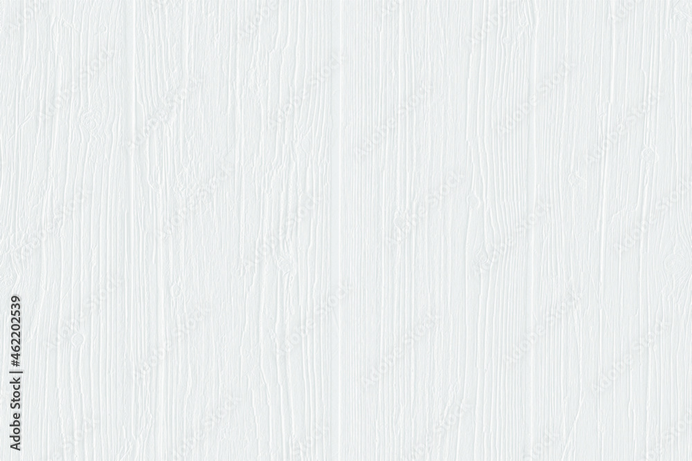 Fototapeta premium White wood panel texture for backgrounds or design. Rustic grayscale wooden wallpaper. White washed wood. Table top view.