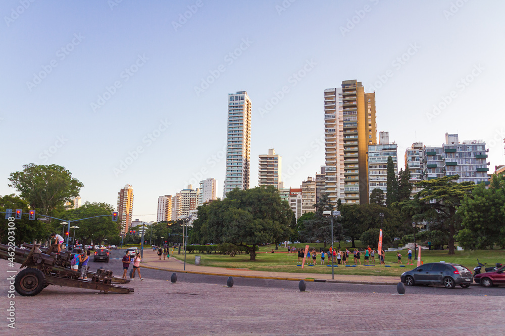 Fototapeta premium Public Park in Rosario, Santa Fe, Argentina