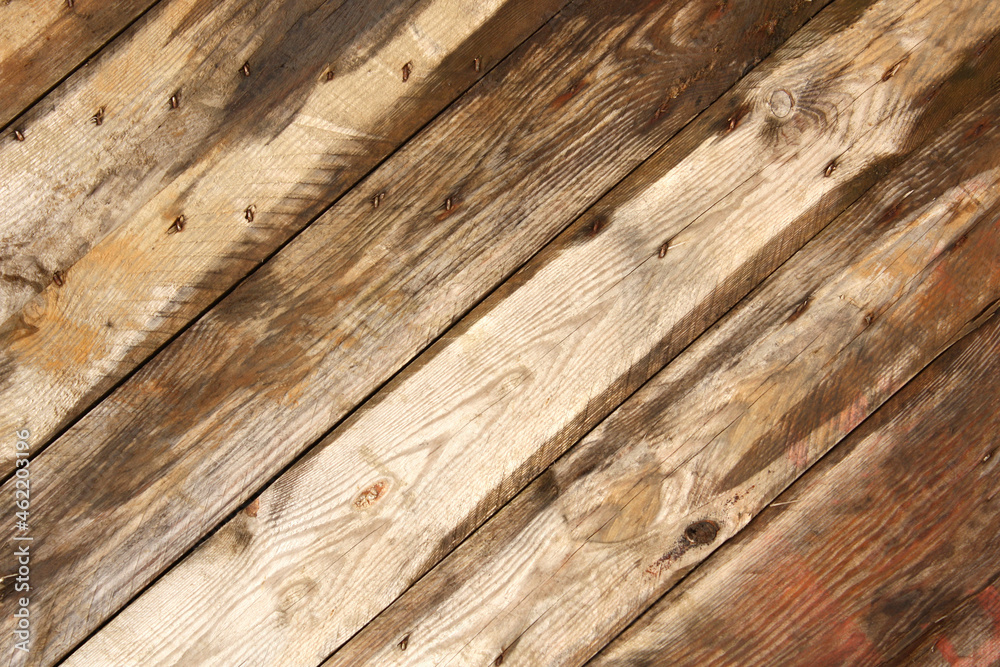 Texture of old wooden boards
