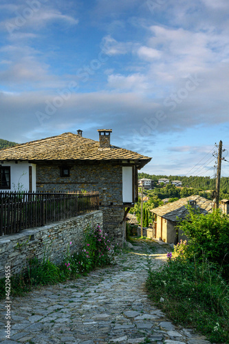 Village of Leshten with authentic nineteenth century houses, Blagoevgrad Region, Bulgaria
