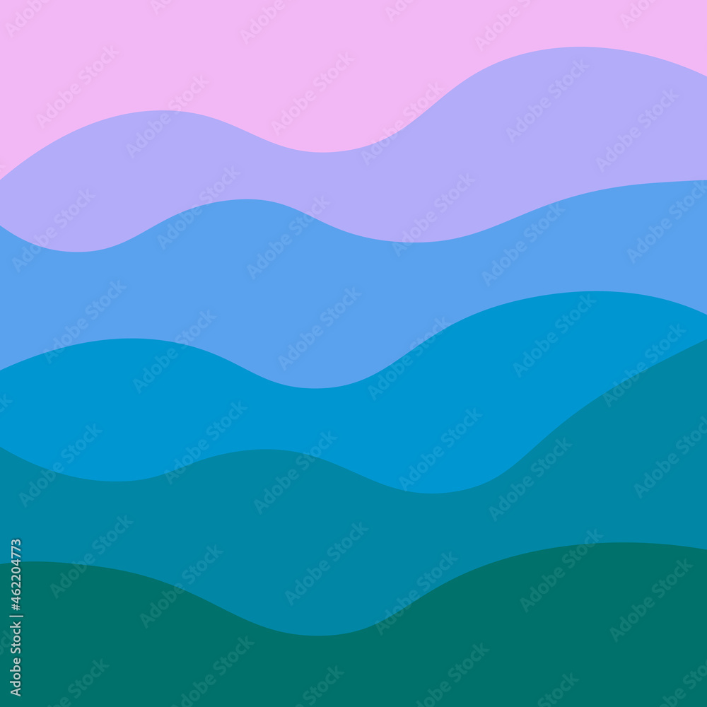 Abstract wave background layout colorful vector illustration
