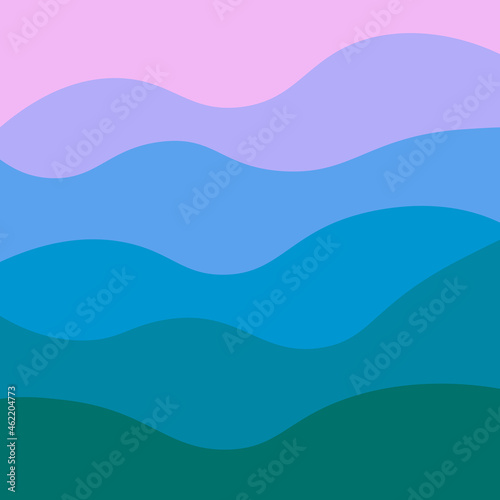 Abstract wave background layout colorful vector illustration

