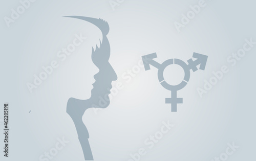 Gender Symbol for woman, man, divers