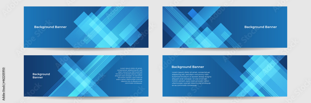Fototapeta premium Modern abstract gradient dark blue digital technology banner background