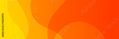 Modern red orange banner background
