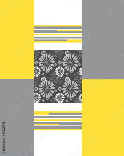 Several multiplication design yellow and gray color of the year 2021 photo