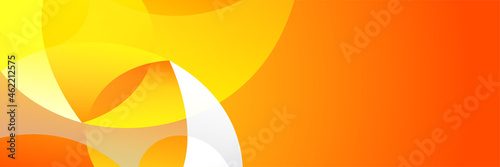 Modern red orange banner background