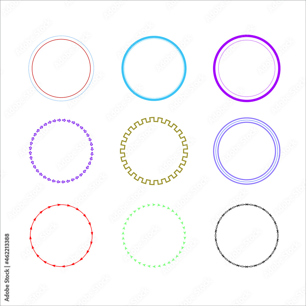 Frame Circle vector Line on white background image for web, presentation, logo, Icon Symbol, frame, photo Frame Circle vector Line on white background image for web, presentation, logo, Icon Symbol, frame, photo