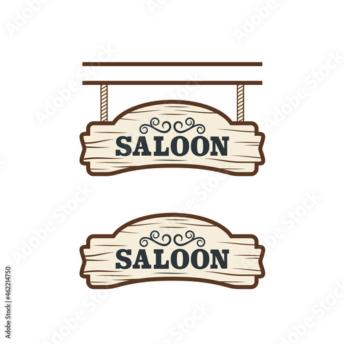 illustration of western saloon style
