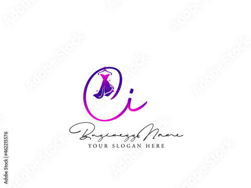 Colorful CI Logo, Fashion ci c i Logo Letter Design For Clothing, Apparel Fashion Shop