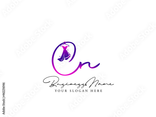 Colorful CN Logo, Fashion cn c n Logo Letter Design For Clothing, Apparel Fashion Shop