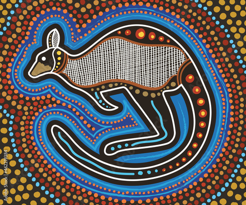 Kangaroo Painting Aboriginal
