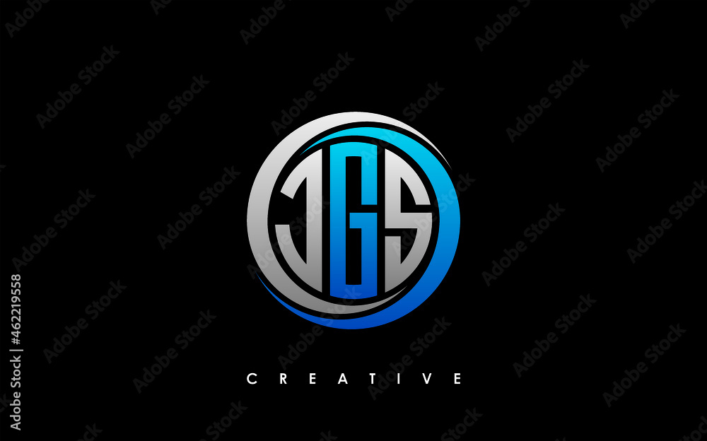 JGS Letter Initial Logo Design Template Vector Illustration JGS Letter Initial Logo Design Template Vector Illustration