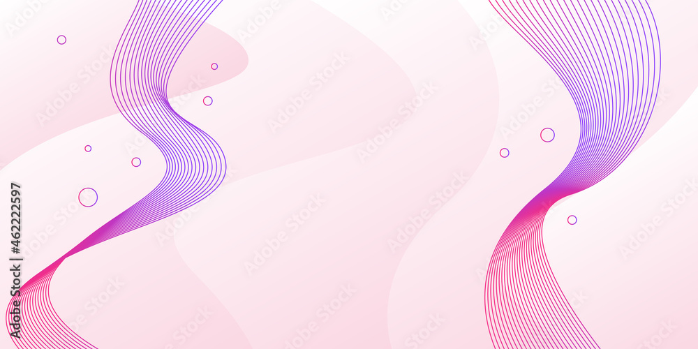 Geometric background with dynamic shapes composition