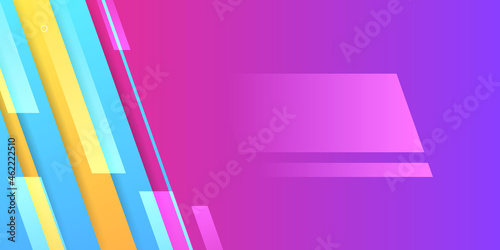 Geometric background with dynamic shapes composition