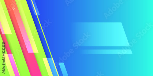 Geometric background with dynamic shapes composition