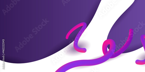 Geometric background with dynamic shapes composition