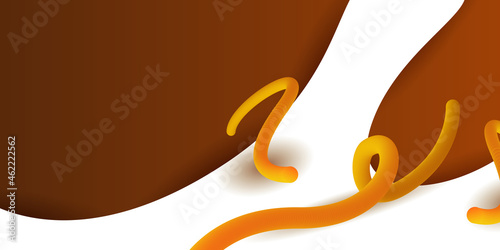 Geometric background with dynamic shapes composition