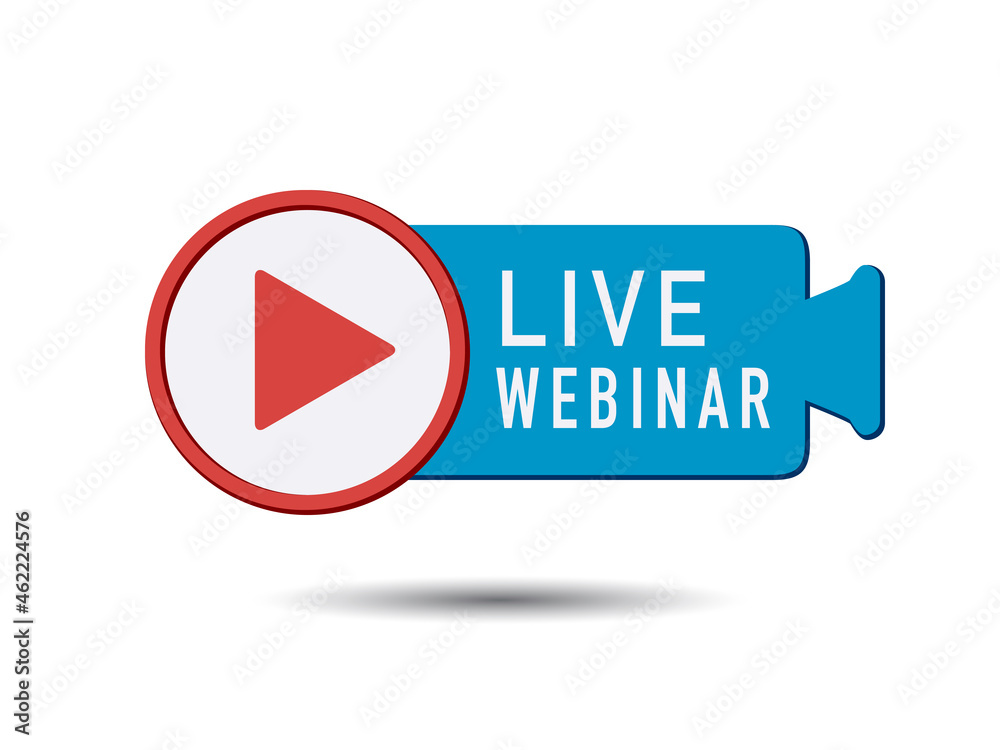 Webinar, live training and video online logo Icons. Webinar, live training and video online logo Icons.