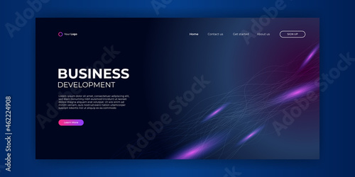 Trendy abstract liquid background for your landing page design. Minimal background for for website designs. Abstract background for landing page.