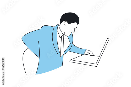 Back pain logo design vector icon illustration