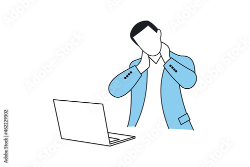 Back pain logo design vector icon illustration