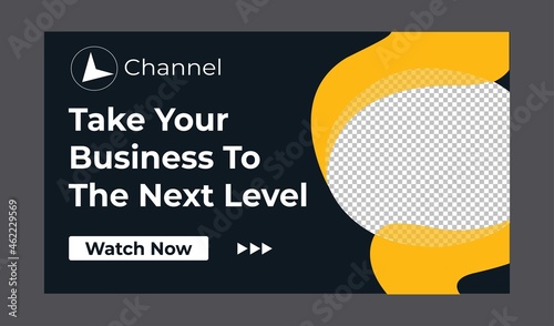 Editable Creative Youtube thumbnail corporate social media web banner and youtube thumbnail template | Youtube live stream video thumbnail for marketing agency | video thumbnail | 