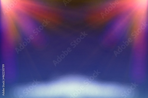 Spotlight Stage Background Illumination Light Abstract Illustration © ประพันธ์ บุญเหมาะ