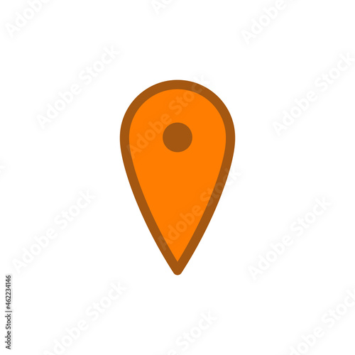 Location icon, map pin, gps mark pointer vector.