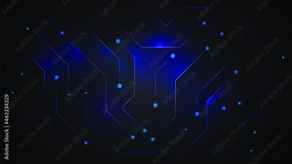 Abstract Elegant diagonal striped blue background, vector picture and Digital background , connection , network, Light technology background