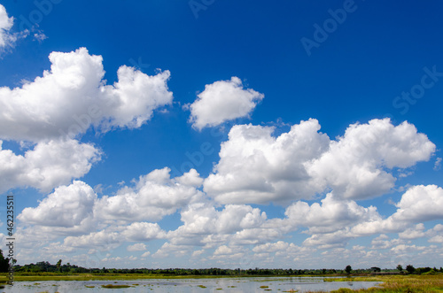 blue sky with cloud