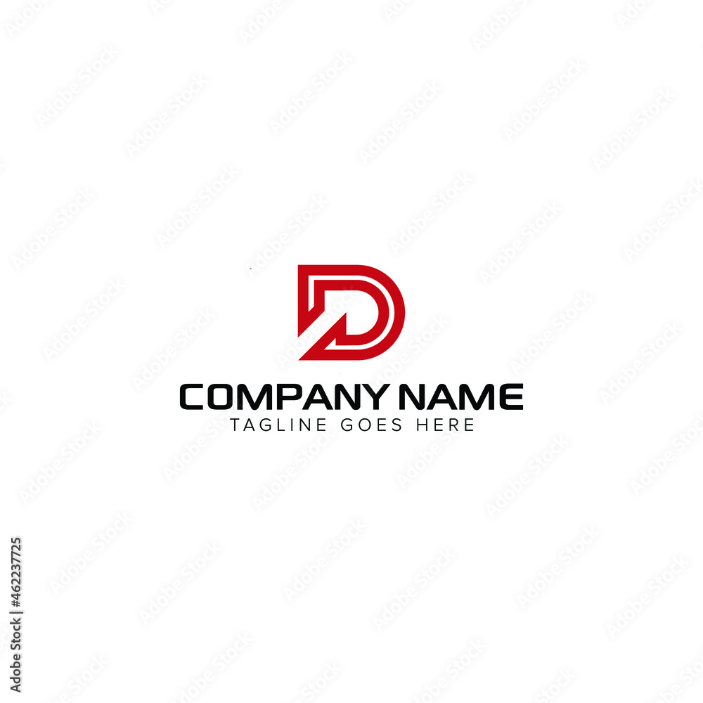 Initial letter D logo vector design template Initial letter D logo vector design template